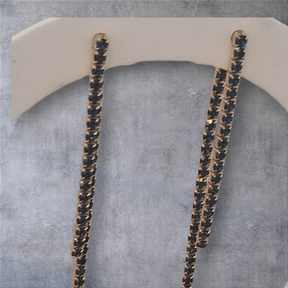 Unknown Jewelry - Blue and Gold Timeless Earrings